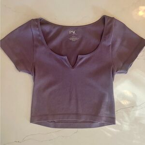 Pacsun CARE Purple Crop Top, Size Small